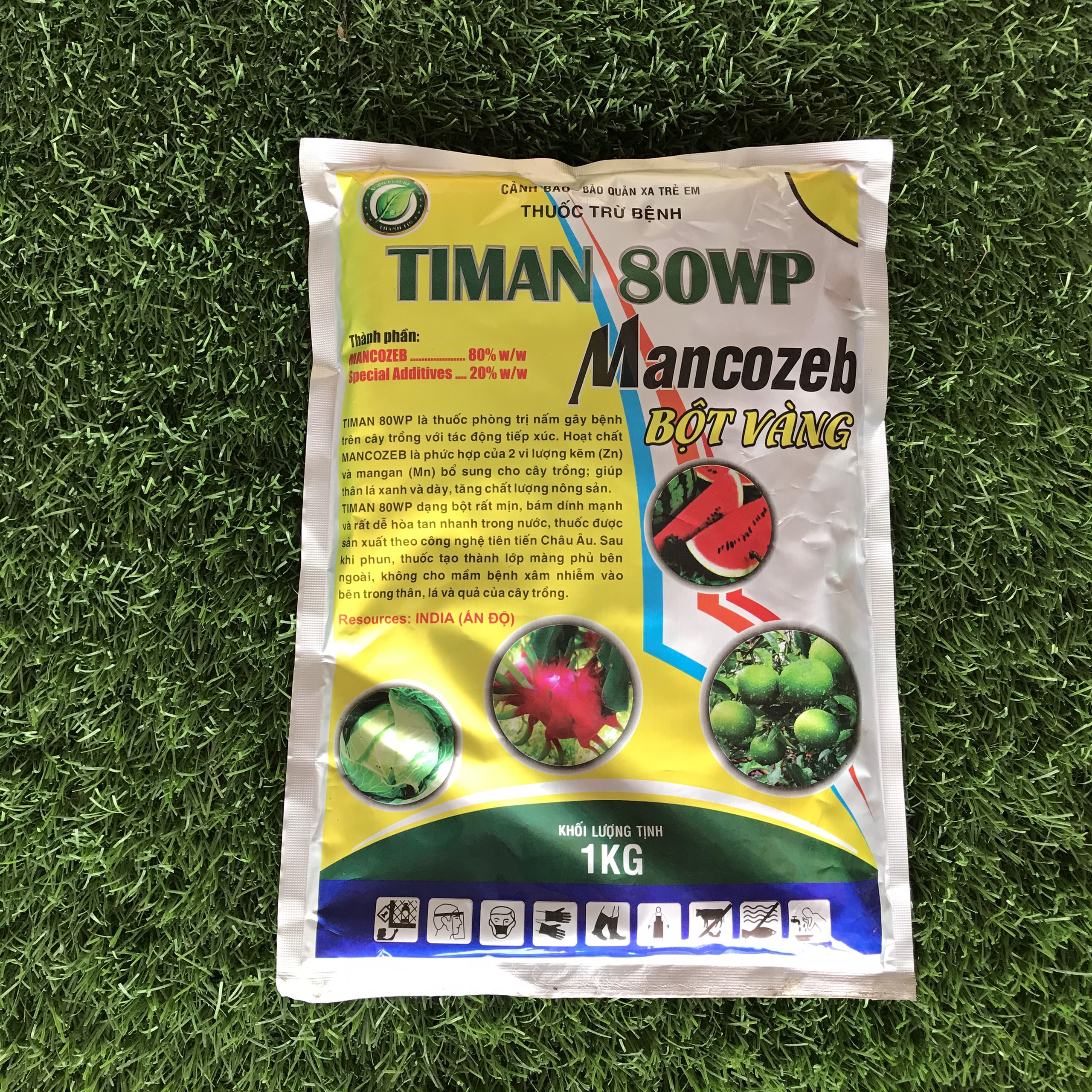 Timan 80WP (Mancozeb Vàng) TT - Gói 1kg